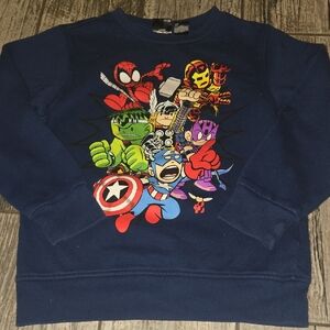 Marvel Heroes Blue Crewneck Sweatshirt